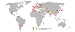 Distribución de los cultivos