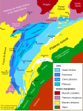 Carte des unités structurales du Jura.