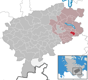 Poziția Geschendorf pe harta districtului Segeberg