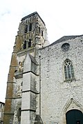 Lectoure, clocher et façade de la cathédrale