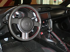 L'intérieur d'une GT86 européenne.