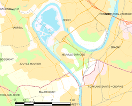 Neuville-sur-Oise – Mappa