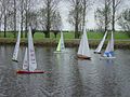 Maquetes de velers al canal Aar a Alphen aan den Rijn.