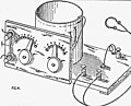 Image 52In the 1920s, the United States government publication, "Construction and Operation of a Simple Homemade Radio Receiving Outfit", showed how almost any person handy with simple tools could a build an effective crystal radio receiver. (from History of radio)