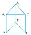 Un pentaéder fât a forma 'd priśma triangolêr.