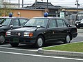 黒塗り小型車（福岡県久留米市にて撮影）