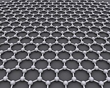 The ideal crystalline structure of graphene is a hexagonal grid.