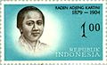 Kartini pada perangko seri Pahlawan Indonesia tahun 1961