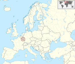 Mapa de Luxembourg