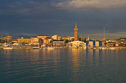 View of the port of Civitanova Marche.