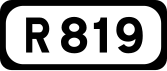 R819 road shield}}