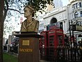 Bust of Hogarth, Leicester Square, London.