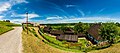 Panorama na skansen w Dobczycach