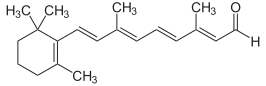 Structuurformule van retinal