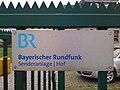 Informationsschild des Bayerischen Rundfunks