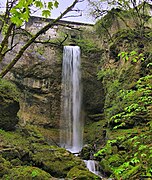 Cascade du ruisseau de la Mée au moulin de Fertans.