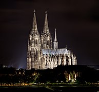 Kölner Dom nachts 2013