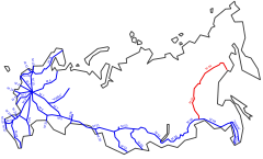 A360 im Fernstraßennetz Russlands