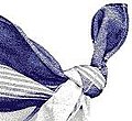 A Mouchoir, a type of handkerchief