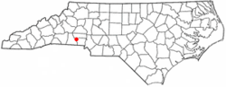 Location in the U.S. state of North Carolina