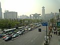 人民广场附近的车辆 Traffic around People's Square