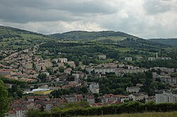 Skyline of Le Chambon-Feugerolles