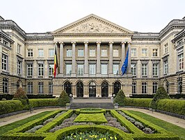 Het Paleis der Natie in Brussel, waar de Kamer van volksvertegenwoordigers en Senaat samenkomen