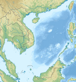 Otočje Spratly na zemljovidu Južnog kineskog mora