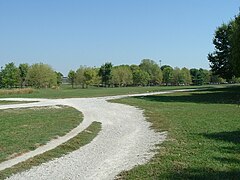 E.P. Sawyer's main lawn