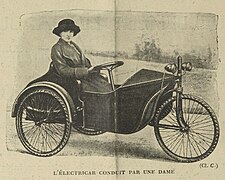 L'électricar conduit par une dame (1920)[12].