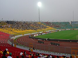 Het stadion tijdens een wedstrijd voor de Afrika Cup 2008.