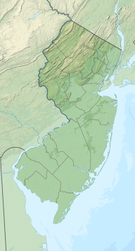 Location of Woodcliff Lake Reservoir in New Jersey, USA.