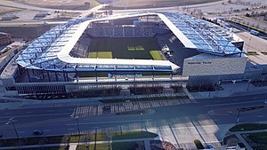 Luftbild des Children’s Mercy Park (Dezember 2021)