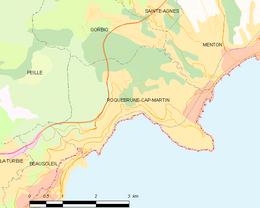 Roccabruna-Capo Martino – Mappa