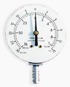 Different scales for negative/positive pressure