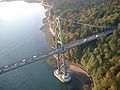 Lions Gate Bridge ved Stanley Park.