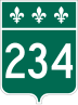 Route 234 marker