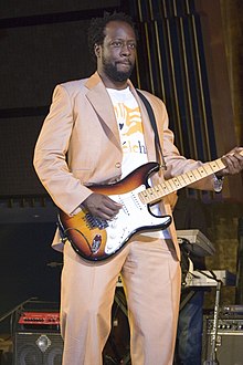 Penampilan Wyclef Jean pada konser UNAIDS .