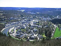 Het centrum van Bouillon, op een meander van de Semois