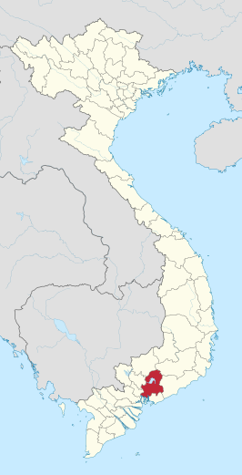 Kaart van Đồng Nai