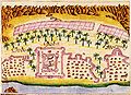 Image 4A painting depicting Doba Fort, a fort built by the Portuguese Empire in Dibba Al-Hisn in 1620. (from History of the United Arab Emirates)