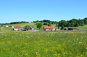 Kulturlandschaft mit Bergwiesen im Hardt oberhalb von Nusplingen