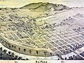 Map of El Paso, Texas in 1886