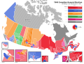 1945 Canadian General Election Map