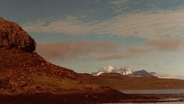 Mount Ross (1850m) seen from the Gulf of Morbihan