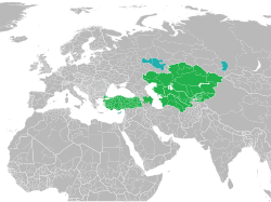 Sovereign (green) and other members (cyan) of Türksoy