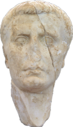 Buste d’Agrippa, général d'Octave à Actium, trouvé à Nicopolis (musée de Nicopolis)