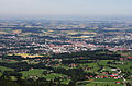 Aussicht: Steyr mit dem Alpenvorland