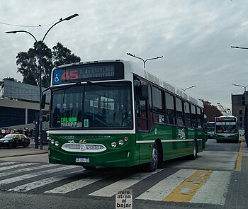 Colectivo de La Línea 45.