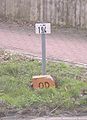 Deutsch: OD-Stein und Kilometerschild in Sulingen an der L 202 (früher Ortsdurchfahrt der B 61)